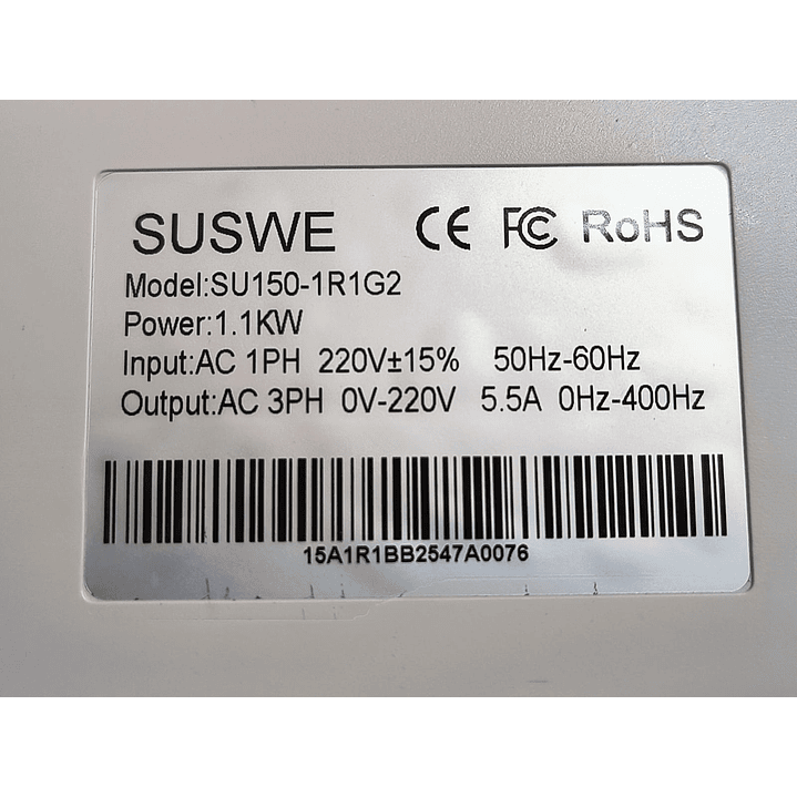 Variador De Frecuencia 1.1kw 220v Mono A Trifásico 3x220v 10