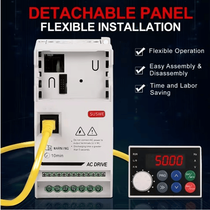 Variador Frecuencia 4kw, Entrada-salida Trifásica 3x380vac 11