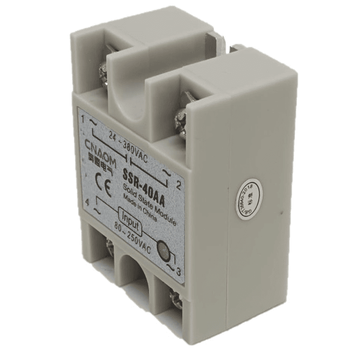 Rele De Estado Sólido Ssr-40aa Control Y Salida Ac, 380vac 2