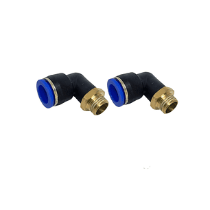 Conector Codo 1/4 X 12mm Pack 2 Unidades
