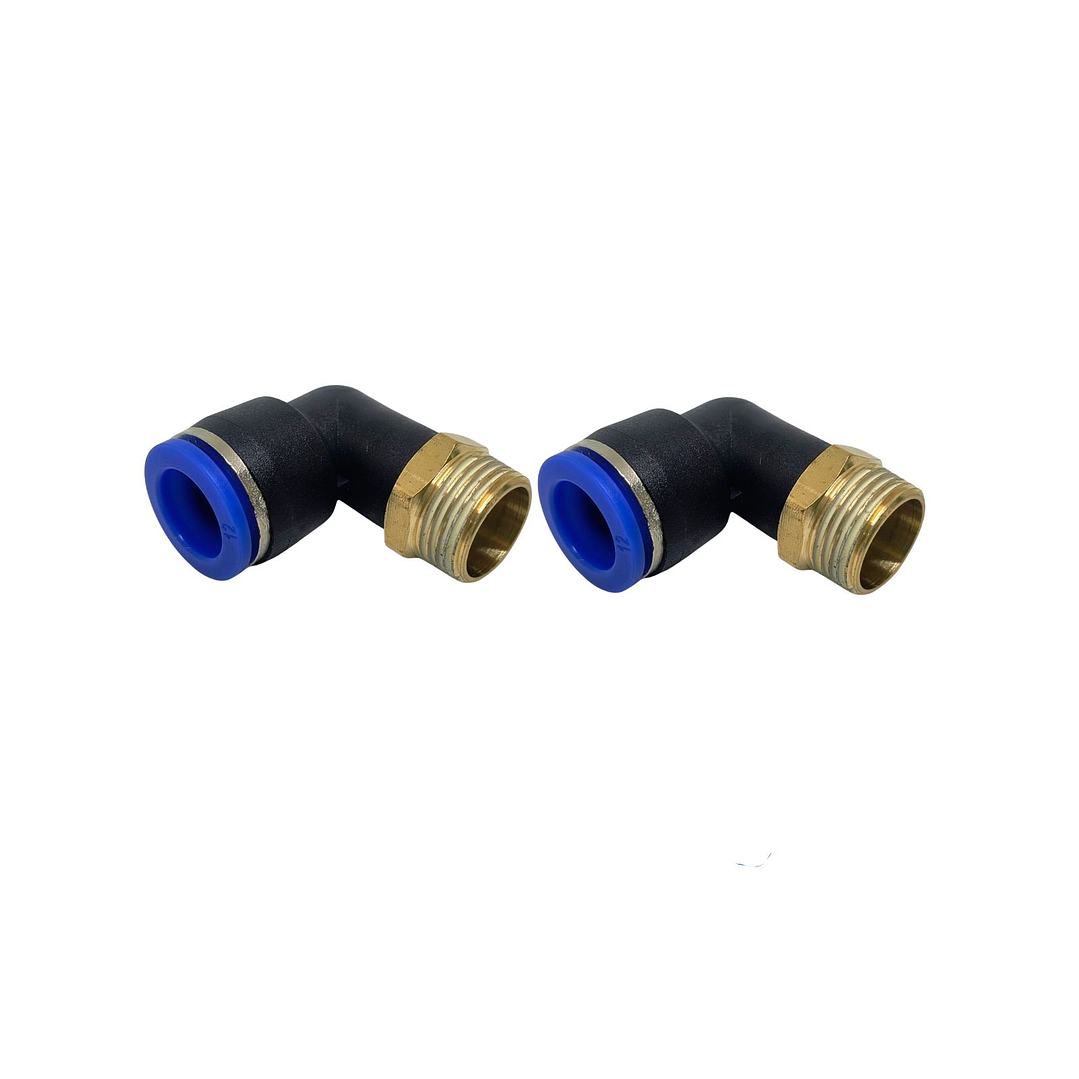 Conector Codo 3/8 X 12mm Pack 2 Unidades 1