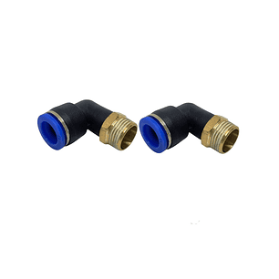 Conector Codo 3/8 X 12mm Pack 2 Unidades