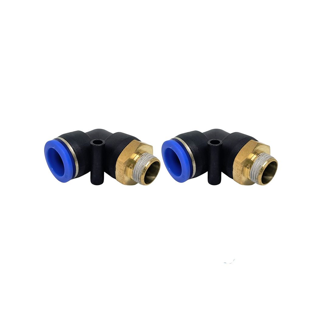 Conector Codo 3/8 X 16mm Pack 2 Unidades 1