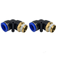 Conector Codo 1/2 X 16mm Pack 2 Unidades - Miniatura 1