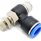 Conector Regulador De Flujo Aire Hilo 3/8 X 12mm Neumático - Miniatura 2