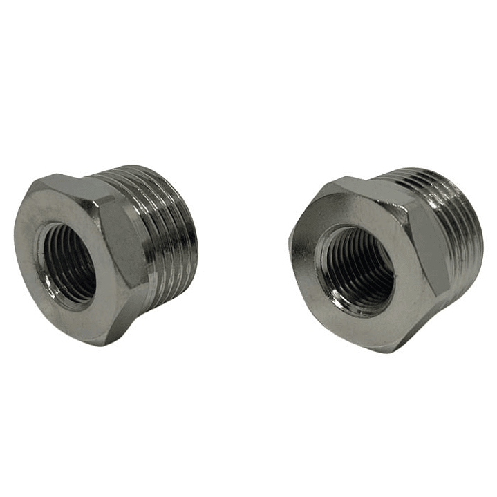 Bushing Reductor Latón Niquelado He 1/4 X Hi 1/8 Pack 2 Unidades 1