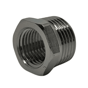 Bushing Reductor Latón Niquelado He 3/8 X Hi 1/4