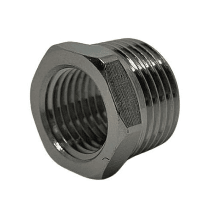 Bushing Reductor Latón Niquelado He 3/8 X Hi 1/4 1