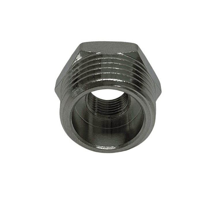 Bushing Reductor Latón Niquelado He 1/2 X Hi 1/8 2