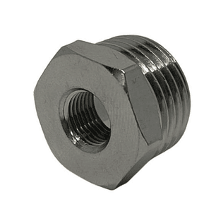 Bushing Reductor Latón Niquelado He 1/2 X Hi 1/8 Pack 2 Unidades