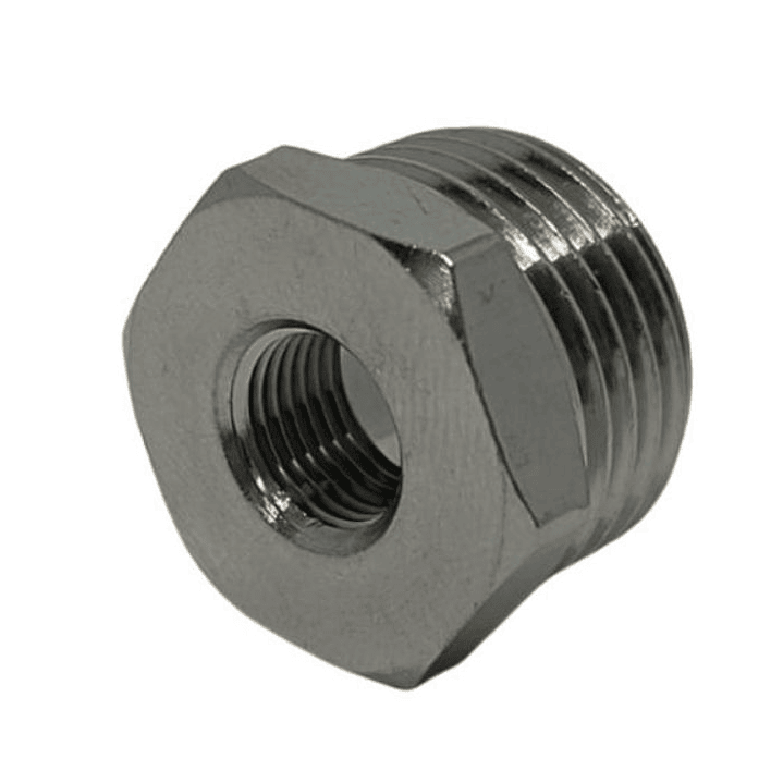 Bushing Reductor Latón Niquelado He 1/2 X Hi 1/8 Pack 2 Unidades 2