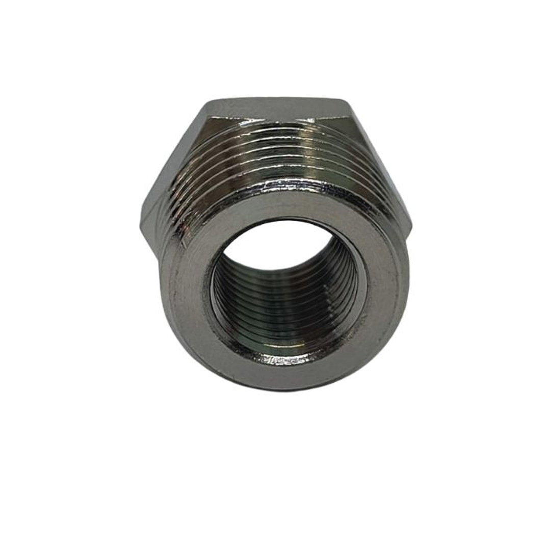 Bushing Reductor Latón Niquelado He 1/2 X Hi 1/4 Pack 2 Unidades 3