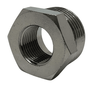 Bushing Reductor Latón Niquelado He 3/4 X Hi 3/8