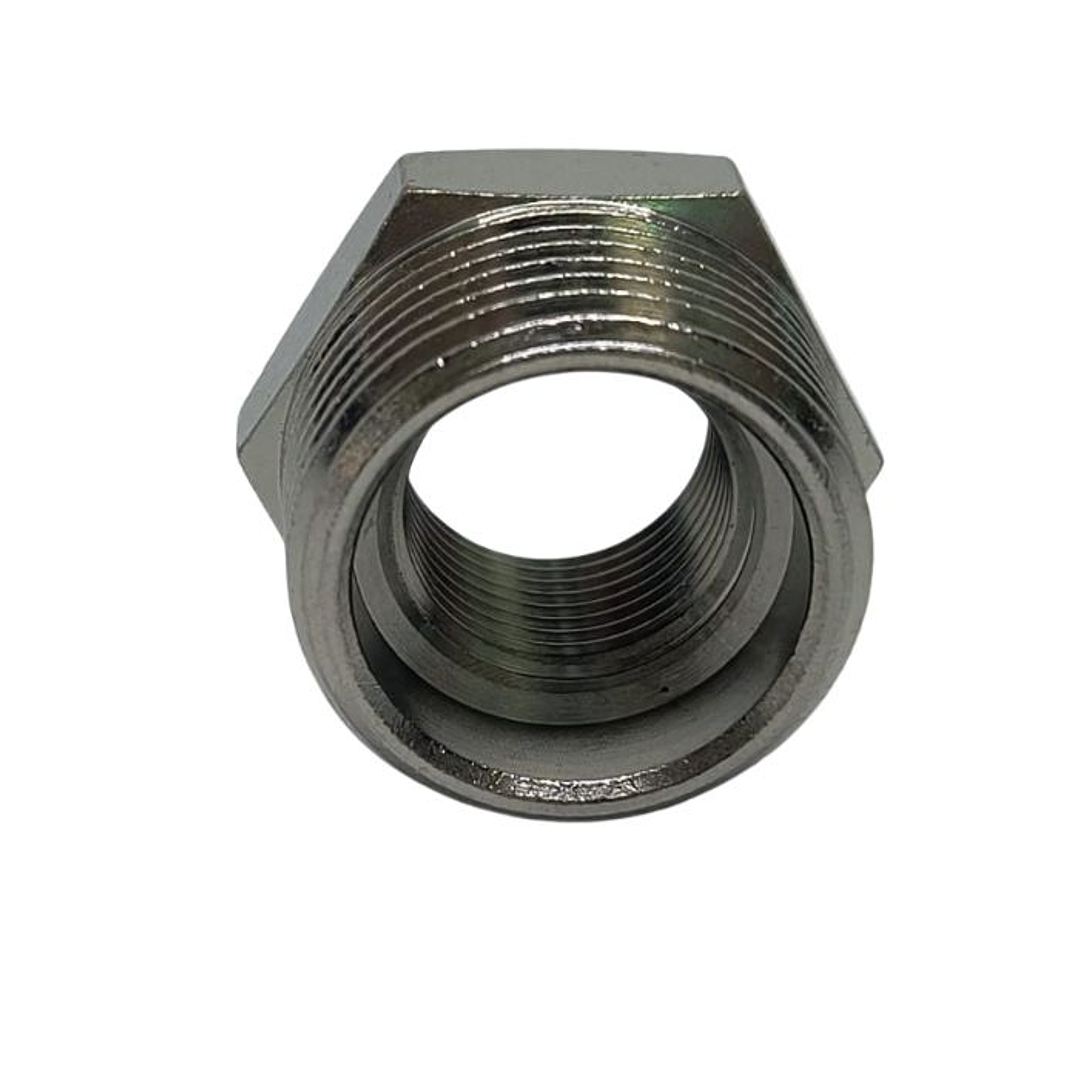 Bushing Reductor Latón Niquelado He 3/4 X Hi 3/8 2