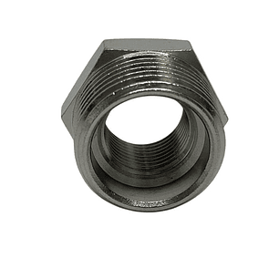 Bushing Reductor Latón Niquelado He 3/4 X Hi 3/8