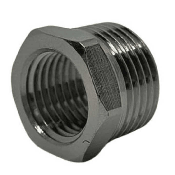 Bushing Reductor Latón Niquelado He 1/2 X Hi 3/8 1