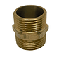 Niple Tuerca Conector Bronce 1/2 Pulgada Hilo He/he Pack 2 Unidades - Miniatura 3