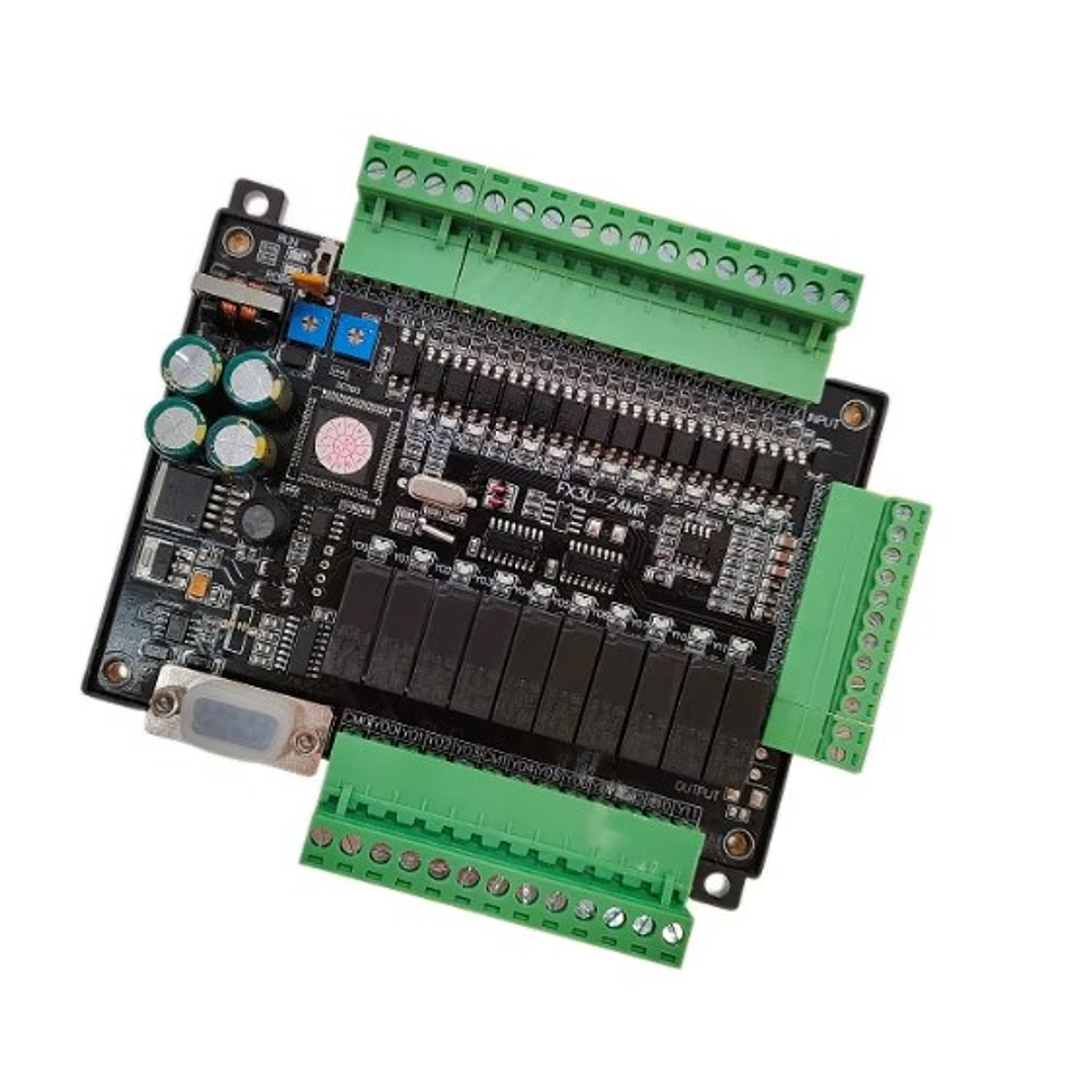 PLC FX3U-24MR, 14 Entradas-10 Salidas De Rele, RS485 + analog 2