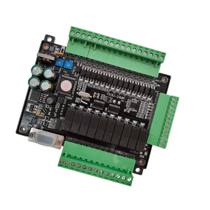 PLC FX3U-24MR, 14 Entradas-10 Salidas De Rele, RS485 + analog 2