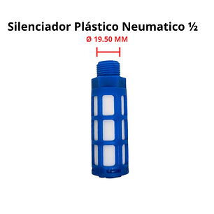 Silenciador Neumático Plástico Para Escape De Aire 1/2 Npt