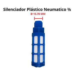 Silenciador Neumático Plástico Para Escape De Aire 3/8 Npt