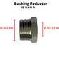 Bushing Reductor Latón Niquelado He 1/2 X Hi 3/8 - Miniatura 3