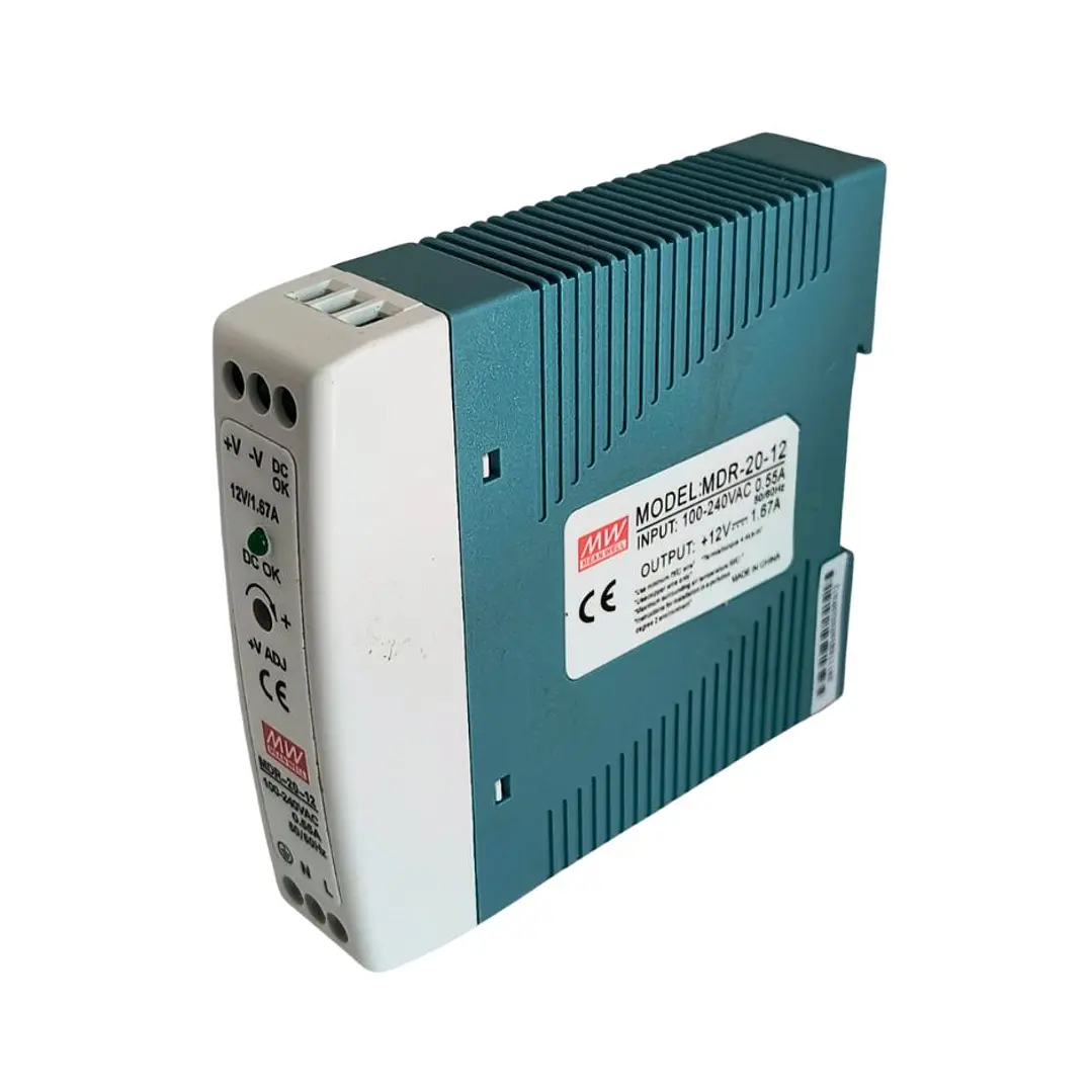Fuente De Poder MDR-20-12, 12VDC, Potencia 20W, 1.67A, Mean Well 4