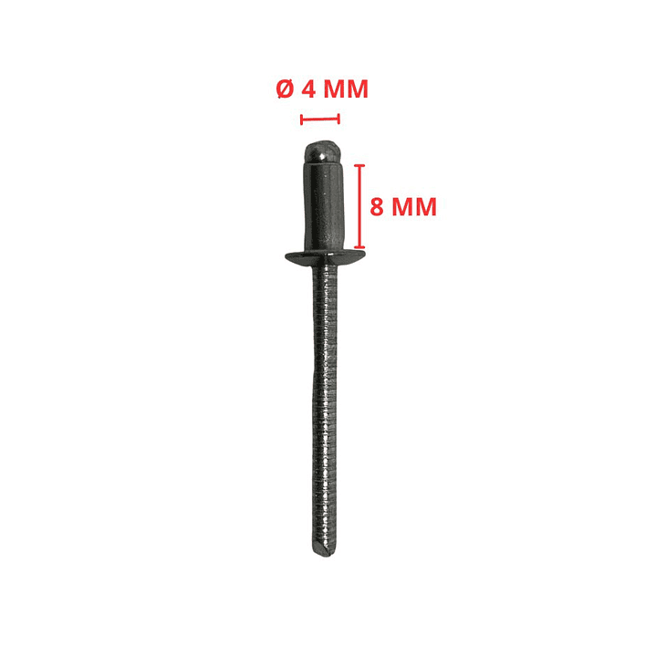 Remache Pop Acero Inoxidable 304, 4 X 8mm, Pack 50 Unidades 4