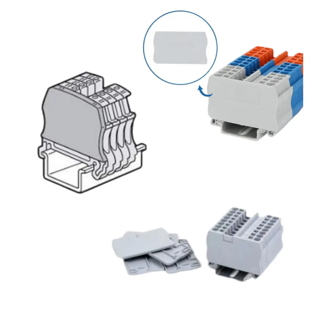 Tapa Lateral Para Borne De Conexión 2.5mm2 3