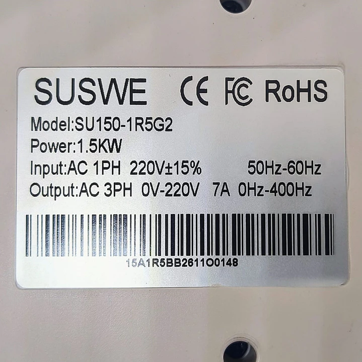 Variador De Frecuencia 1.5 Kw 220v Mono A Trifásico 3x220v 9