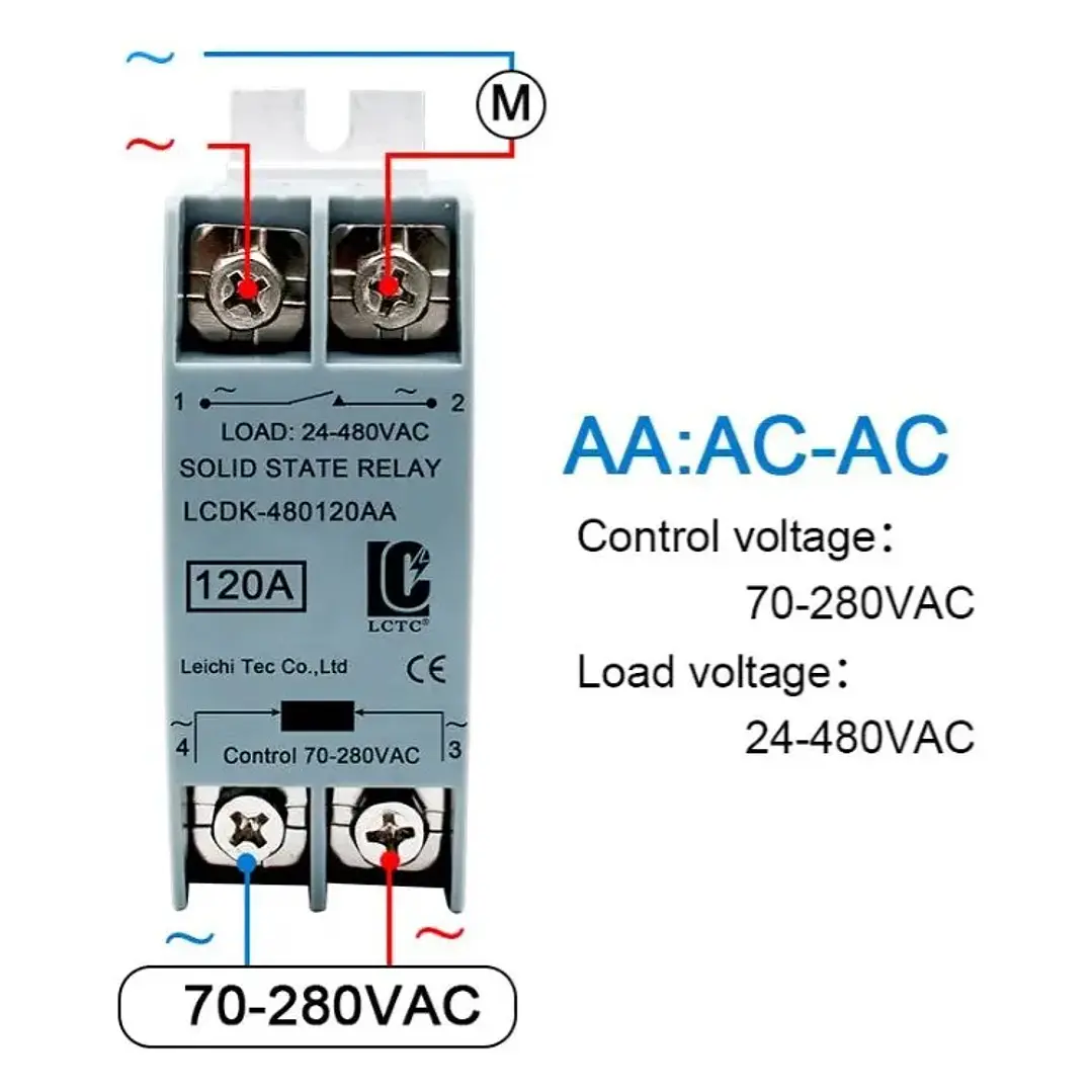 Rele Estado Solido 40aa, salida Hasta 380vac + Disipador 2