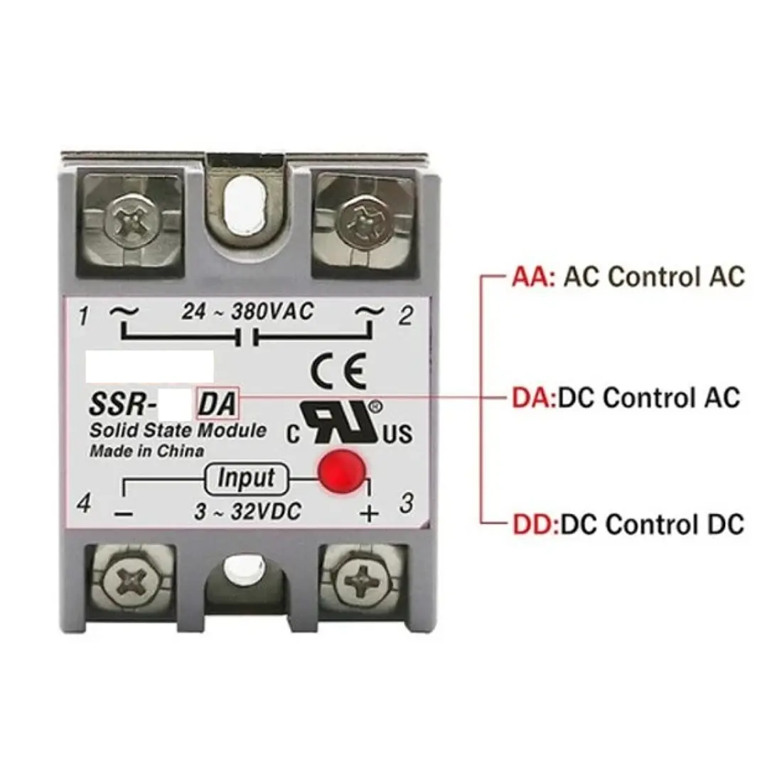 Rele De Estado Sólido Ssr-40da, Control Dc, Salida 380ac 5