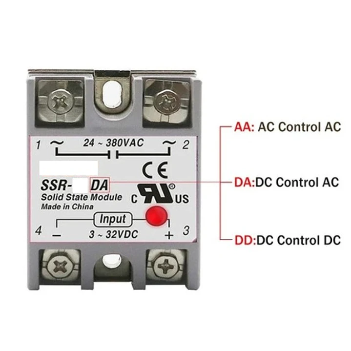 Rele De Estado Sólido Ssr-40da, Control Dc, Salida 380ac 5