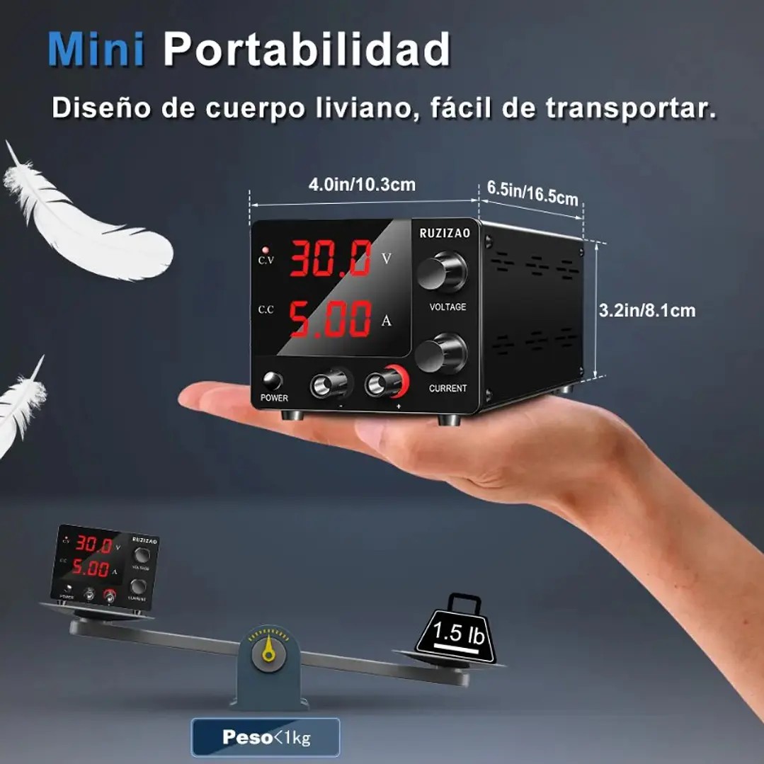 Nice-Power Fuente Poder Regulable De 0 A 30v/5amp 150w 6