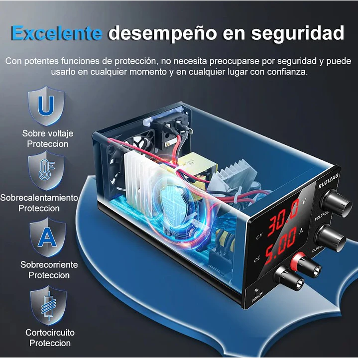 Nice-Power Fuente Poder Regulable De 0 A 30v/5amp 150w 7