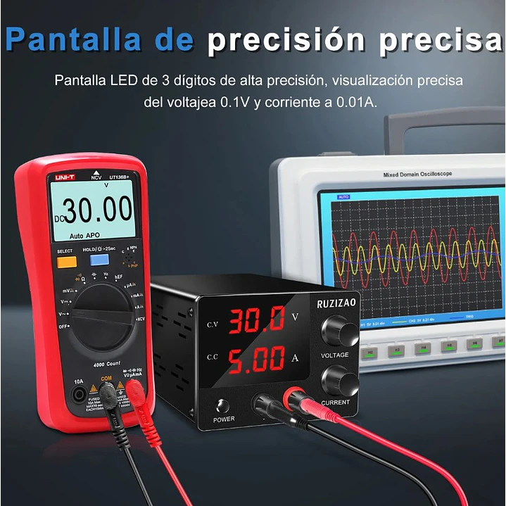 Nice-Power Fuente Poder Regulable De 0 A 30v/5amp 150w 8