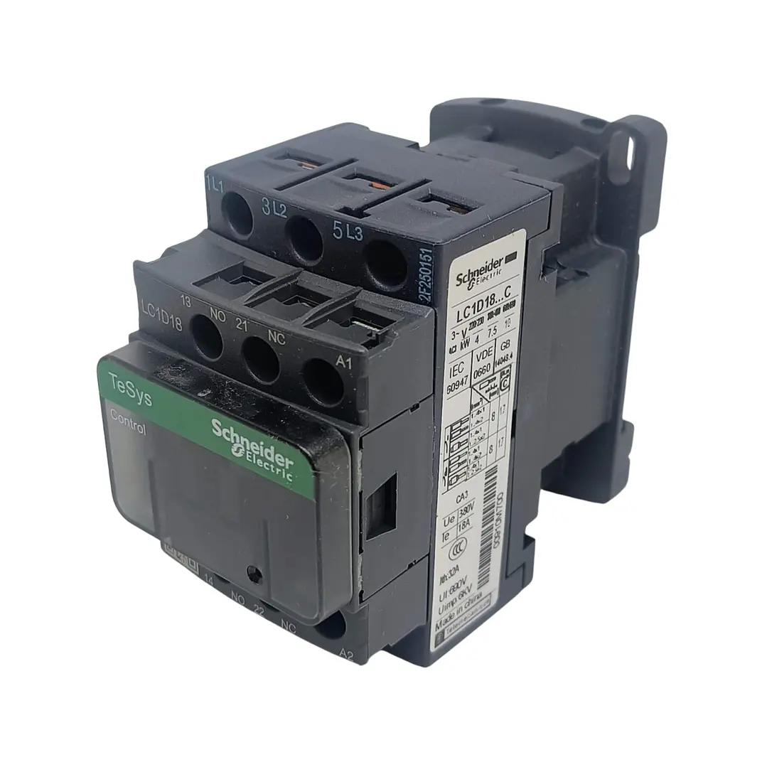 Contactor 18A, Bobina 220VAC, 1NC+1NA,LC1D18M7, Schneider Electric 1