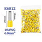Terminal Ferrul Para Cable 6mm2 10awg, Pack 200 Unidades - Miniatura 1