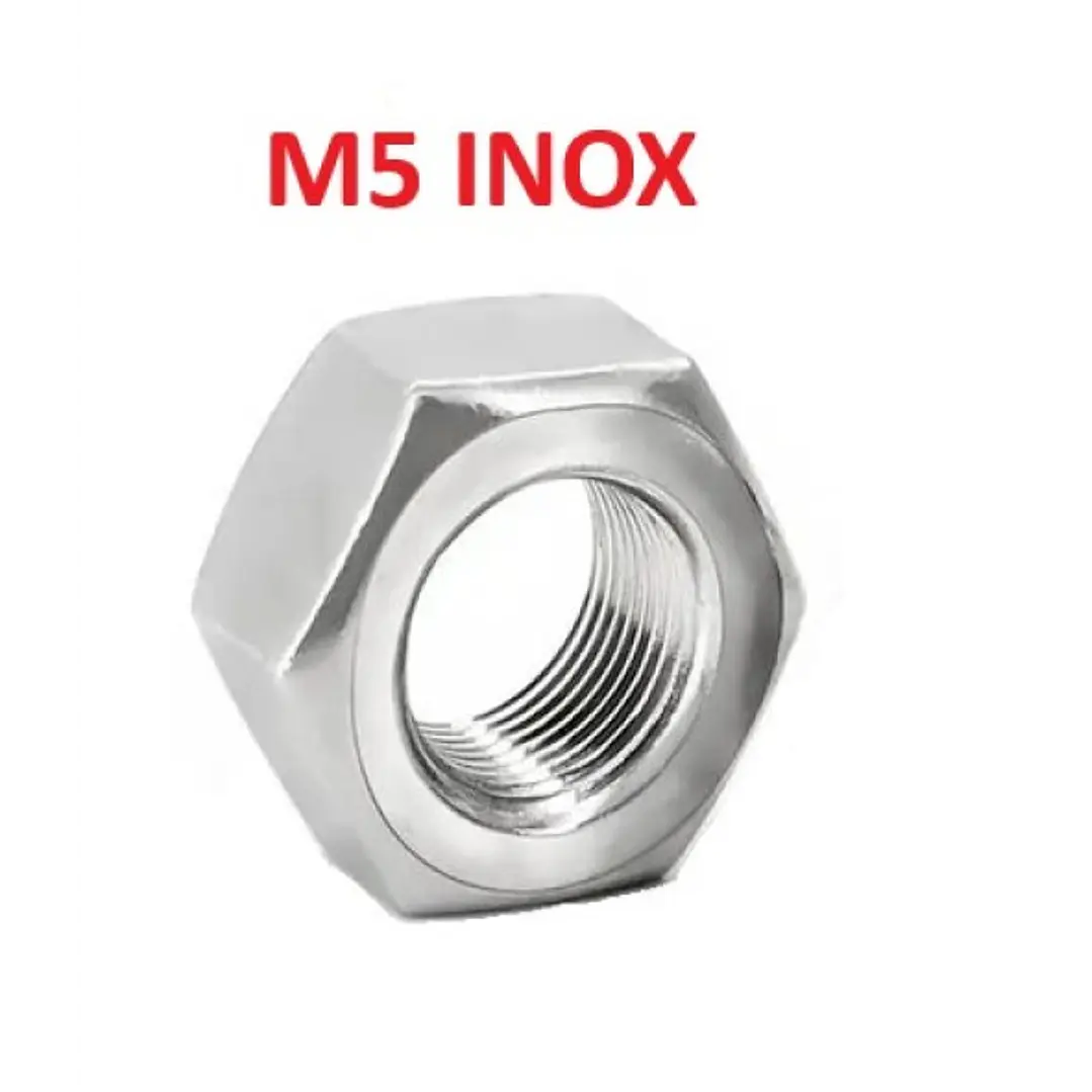 Tuerca Hexagonal M5 Acero Inoxidable 1
