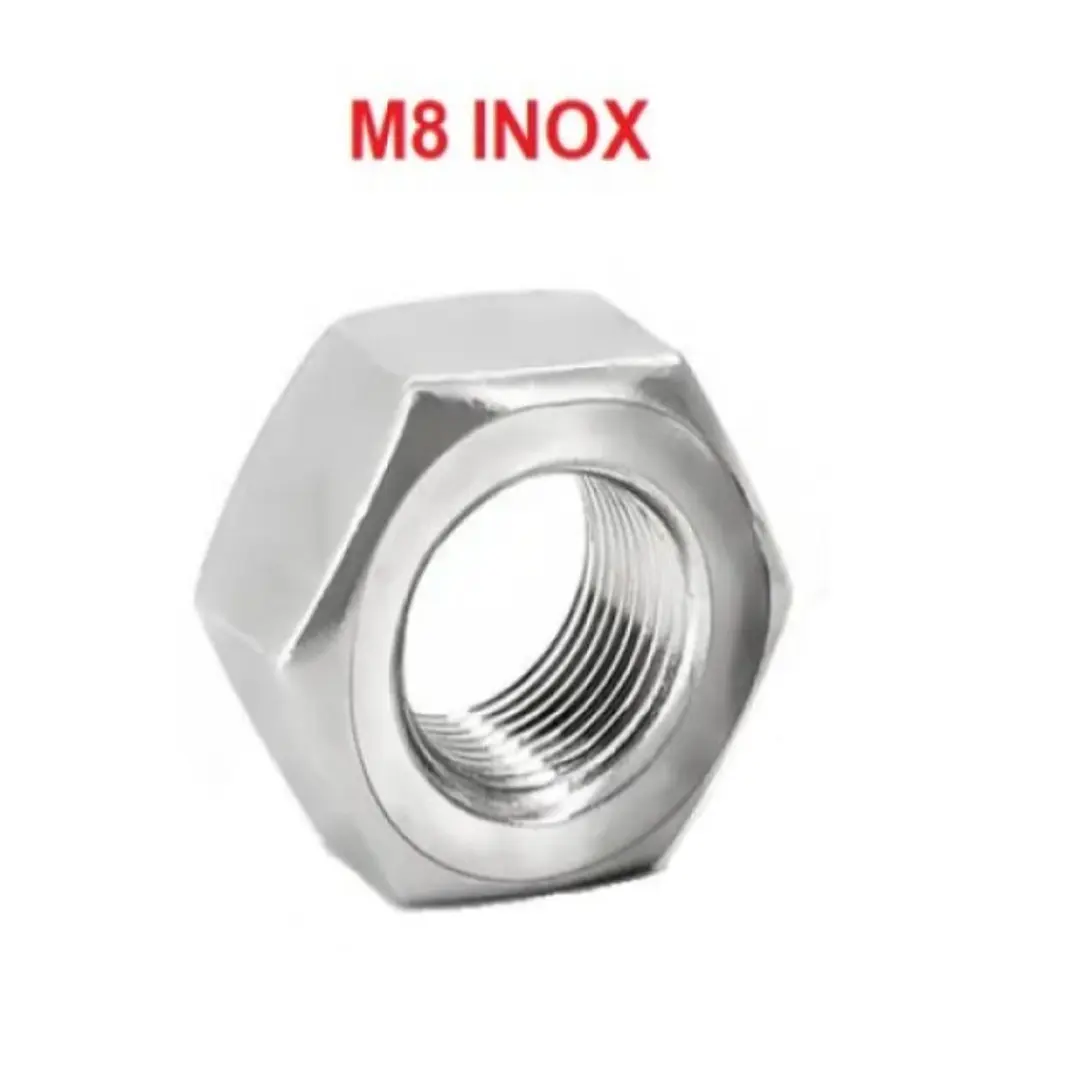 Tuerca Hexagonal M8 Acero Inoxidable, Pack 100 Unidades 1