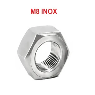 Tuerca Hexagonal M8 Acero Inoxidable, Pack 100 Unidades