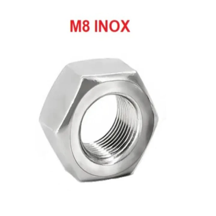 Tuerca Hexagonal M8 Acero Inoxidable, Pack 100 Unidades 1