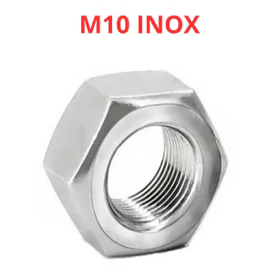 Tuerca Hexagonal M10 Acero Inoxidable, Pack 25 Unidades