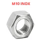 Tuerca Hexagonal M10 Acero Inoxidable, Pack 100 Unidades - Miniatura 1