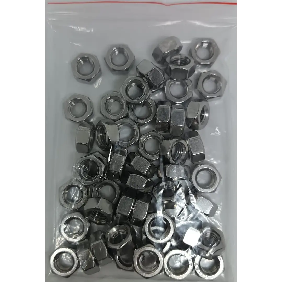 Tuerca Hexagonal M10 Acero Inoxidable, Pack 100 Unidades 3
