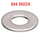 Golilla Plana M4, Acero Inoxidable, Pack 25 Unidades - Miniatura 1