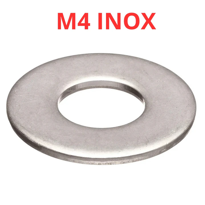 Golilla Plana M4, Acero Inoxidable, Pack 50 Unidades 1