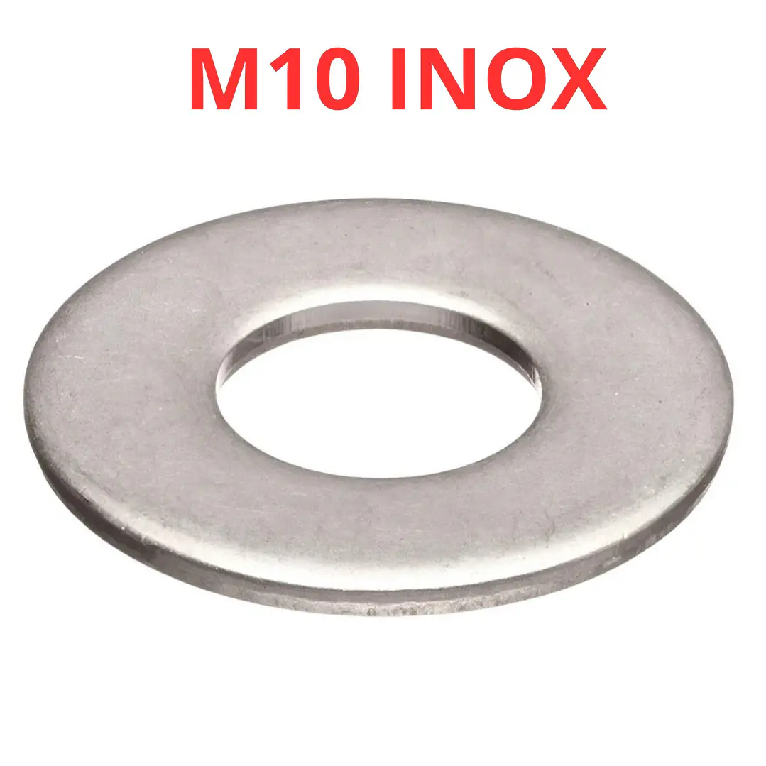 Golilla Plana M10, Acero Inoxidable, Pack 100 Unidades 1