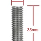 Perno Hexagonal M8 X 35mm Acero Inoxidable, Pack 50 Unidades - Miniatura 1