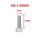 Perno Hexagonal M6 X 20mm Acero Inoxidable, Pack 50 Unidades - Miniatura 1